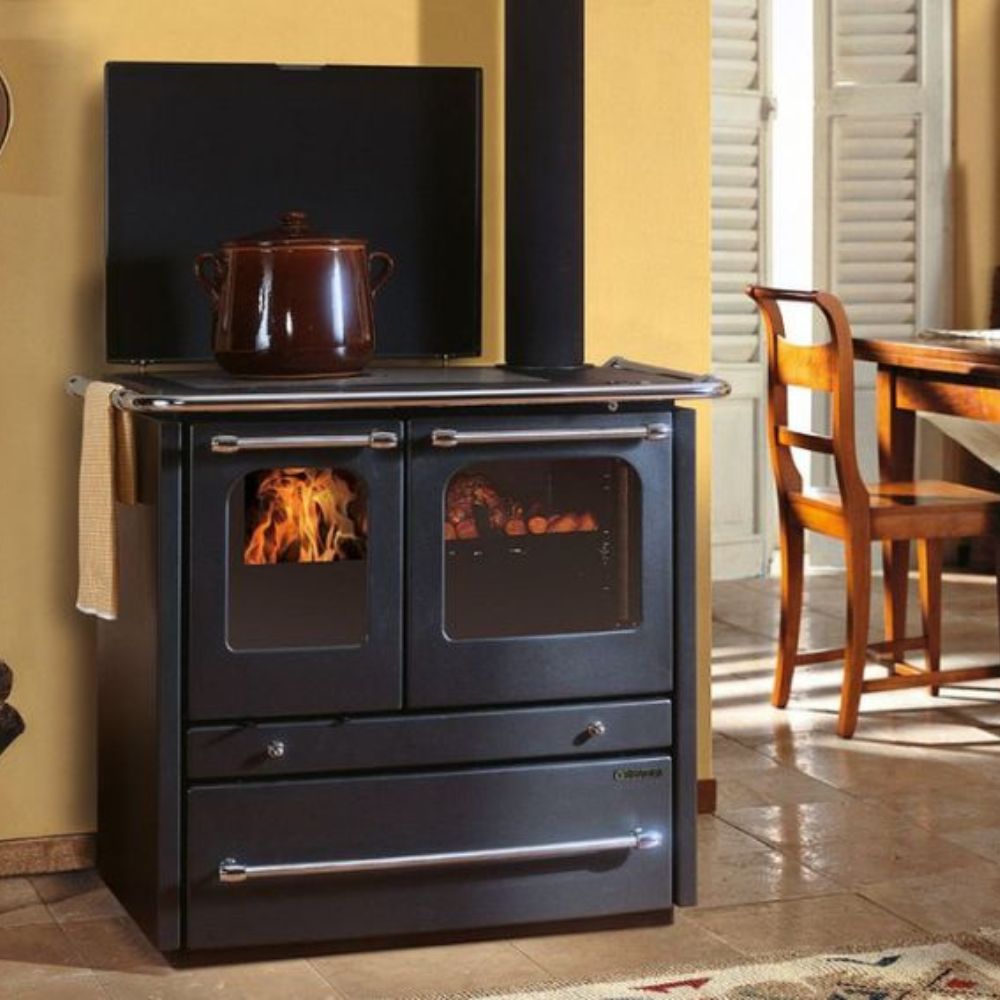 Италианска готварска печка на дърва с водна риза La Nordica TermoSovrana D.S.A., 13.5kW | Камини на дърва с фурна | Камини на дърва |