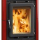 Италианска камина на дърва с котлон La Nordica Emiliana червена, 6.5kW | Сухи камини на дърва | Камини на дърва |