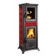 Италианска камина на дърва с фурна La Nordica Gemma Forno 5.0 червена, 7.3kW | Сухи камини на дърва | Камини на дърва |