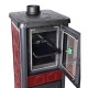 Италианска камина на дърва с фурна La Nordica Gemma Forno 5.0 червена, 7.3kW | Сухи камини на дърва | Камини на дърва |