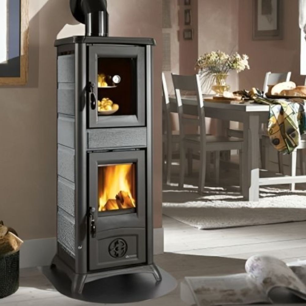 Италианска камина на дърва с фурна La Nordica Gemma Forno 5.0 естествен камък, 7.3kW | Сухи камини на дърва | Камини на дърва |
