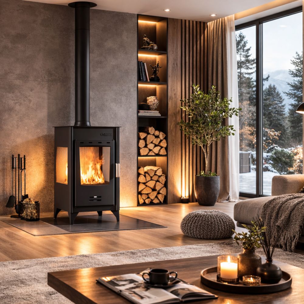 Камина на дърва Balkan Energy ATS 90-10 3 SIDE, 12.12kW | Сухи камини на дърва | Камини на дърва |