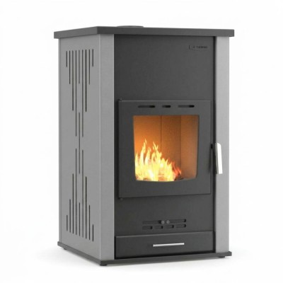 Камина на дърва с водна риза Velmora Fire ATS HYDRO сива, 33kW - Камини на дърва