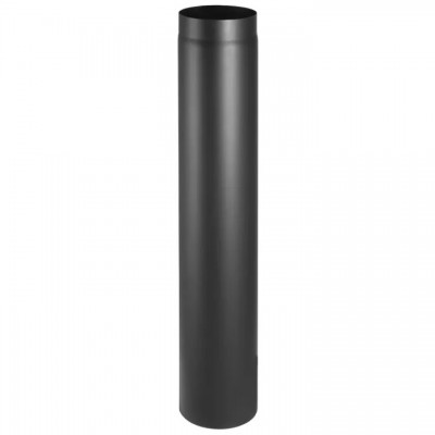 Черен димоотвод от стомана PARKANEX, Прав, Дължина 1м, Ф130, Дебелина 2мм - Комини